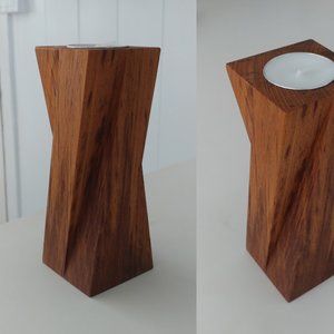 Teak Votive Holder